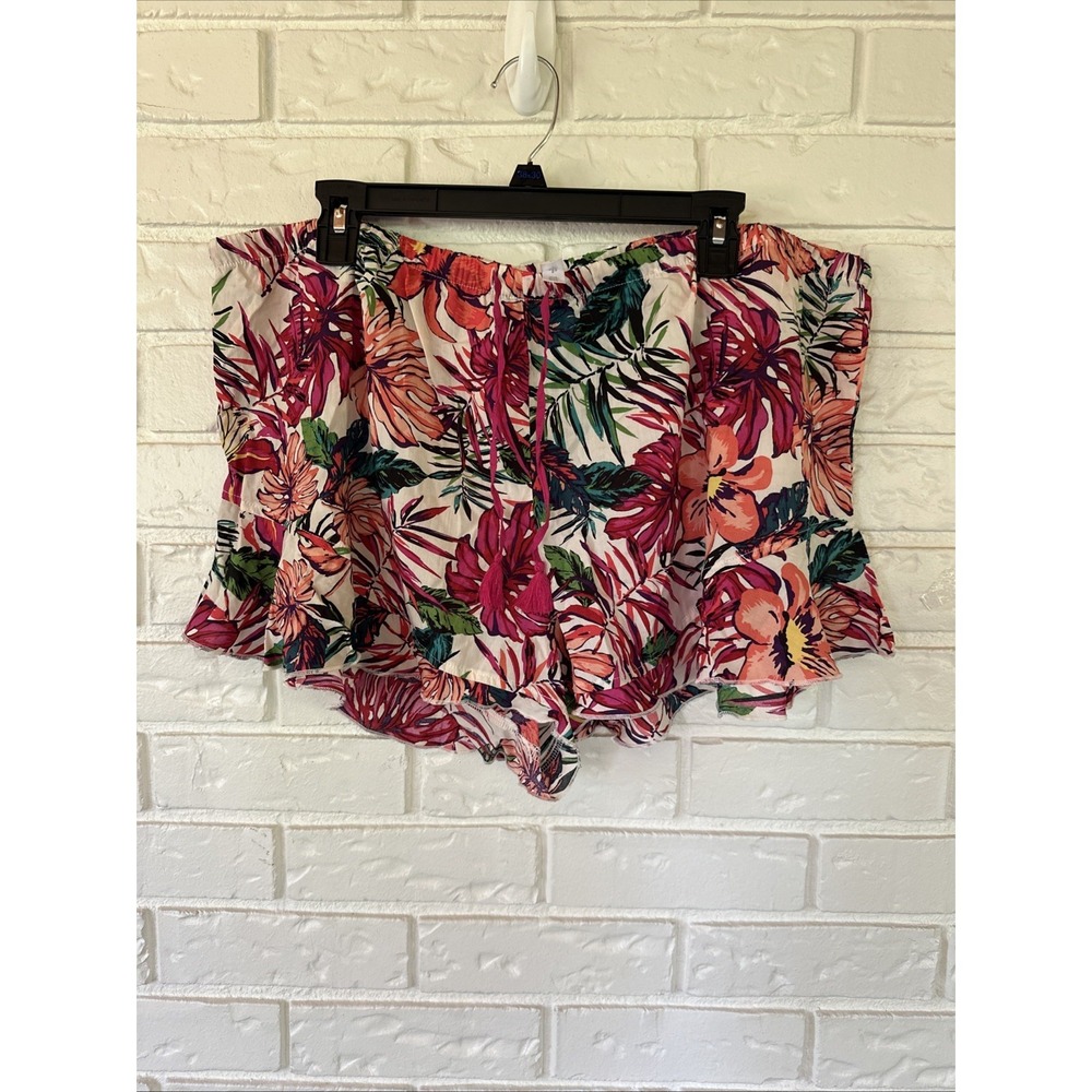 Gilligan & O Malley 2XL Lounge Pajama‎ Tropical Floral Sleep Shorts